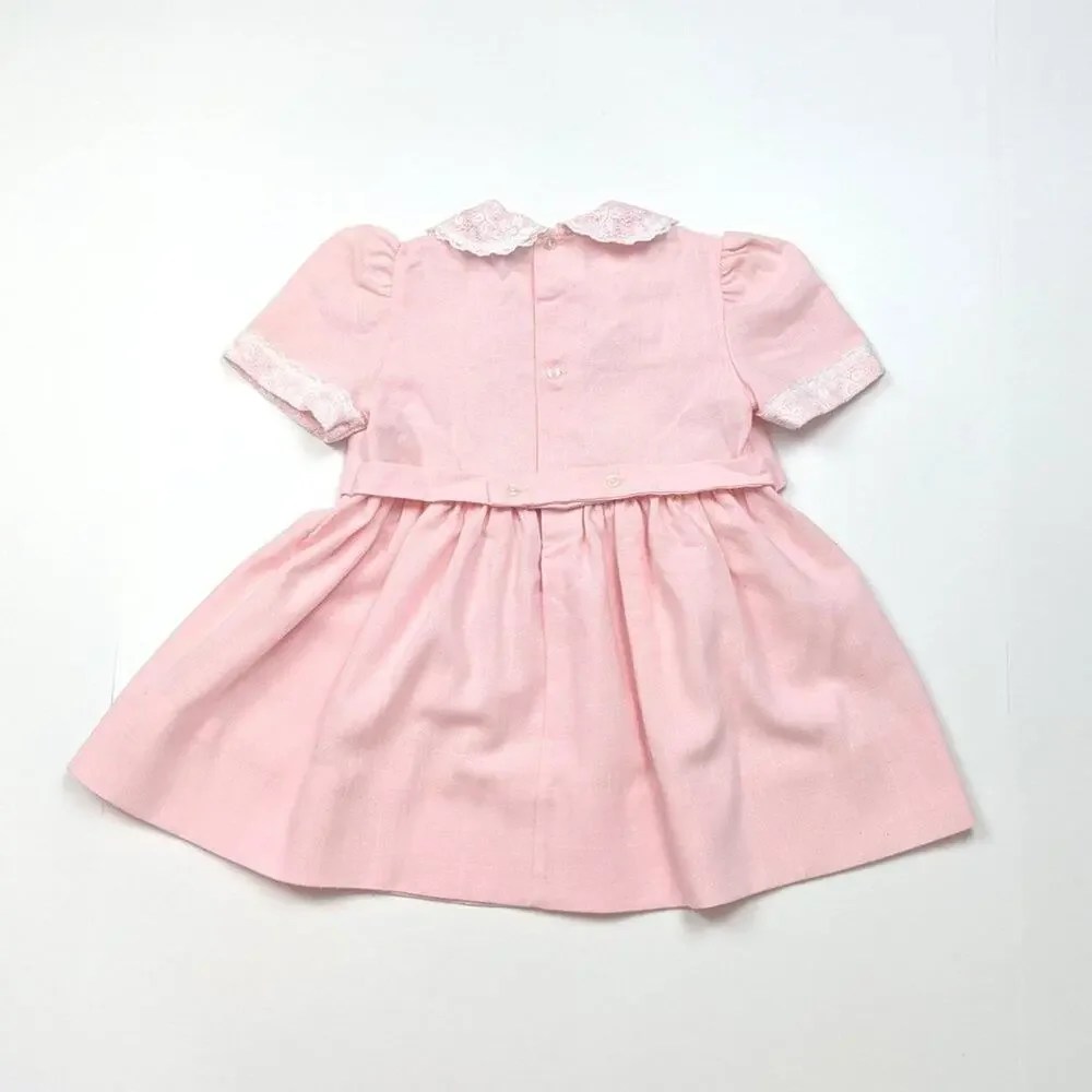 Vintage Nana's Pet Dress Girls Size 2T Pink Faux Bolero